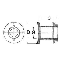 "Borddurchlass AISI316 Hochglanz. Ohne Auslad 1\"1/4 - 1 Pc Osculati - 17.525.04"