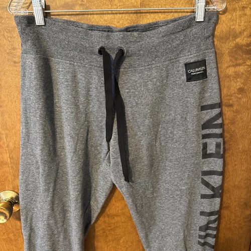 Calvin Klein Performance Sz M Joggers Sweat Pants Grey Men’s - Picture 3 of 5