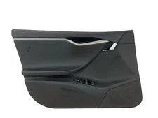 2014-2018 TESLA S Front Door Trim Panel Left Driver Side OEM Black Leather