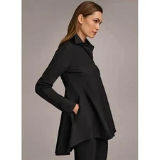 DONNA KARAN NEW YORK Women’s A Line Tunic in Black-Size X-Small