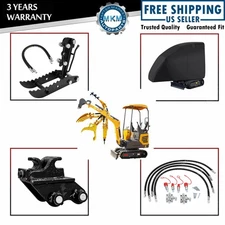 Attachments Mini Excavator : Quick Hitch；Thumb Clip；Full cover；Diverter Valves