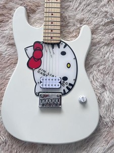 21 Frets White Electric Guitar Mahogany Body Professional Guitar