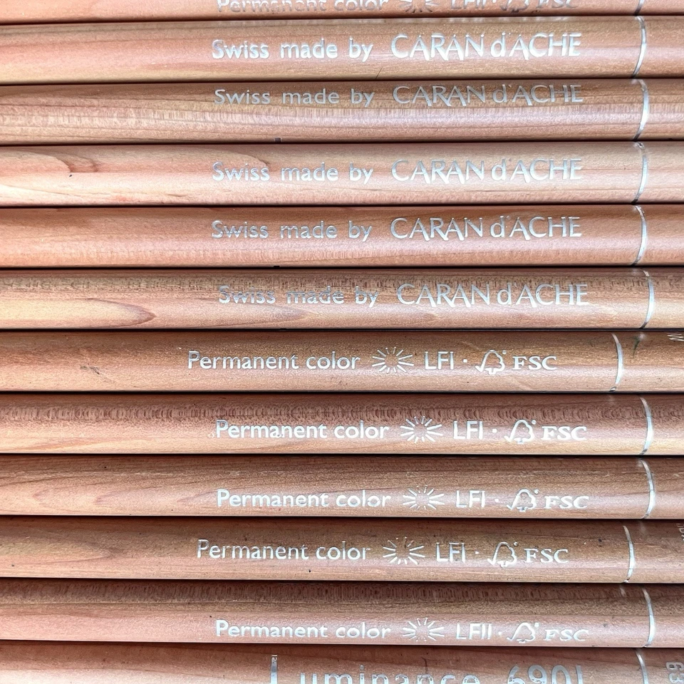 Juego de 43 lápices de colores Caran d'Ache Luminance resistentes a la luz 6901 *LEER Foto 3 de 4