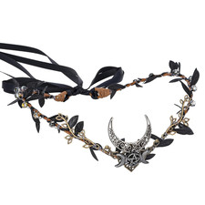 Handmade Moon Elf Headpiece - Woodland Forest Crown Fairy Goddess Tiara Elven Ci