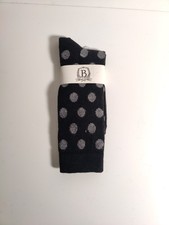 b studio -men's socks - black - Cashmere blend - Made in USA **K2**