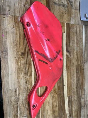 #ad RH Side Number Plates Plastic Red Honda CR125R 1998 1999 CR250R 1997 1999 $31.99