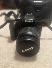 Canon EOS Rebel XSi 450D Digital SLR 12.2MP 3x Zoom Black w/ Lens, Bag, Charger