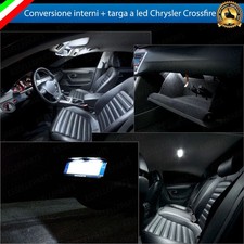 KIT FULL LED INTERNI CHRYSLER CROSSFIRE CONVERSIONE COMPLETA + LUCI TARGA