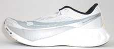 Saucony Womens Endorphin Pro 4 Shoes, White/Silver, 8.5 US - USED