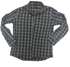 Men  s Van Heusen Slim Fit Long Sleeve Button Down Plaid Shirt Large