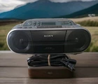 Sony CFD-S01 Boombox CD Radio Cassette Player W/ Power Cord Vintage Tested Works