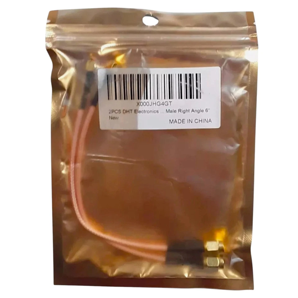 Electronics 2PCS RF coaxial Coax Cable Assembly SMA Male to MCX Male Right Angle - Image 4 of 4