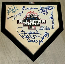 Robinson, Feller, Perry, Jenkins Auto Signed Replica Plate Base 03 MLB All-Star