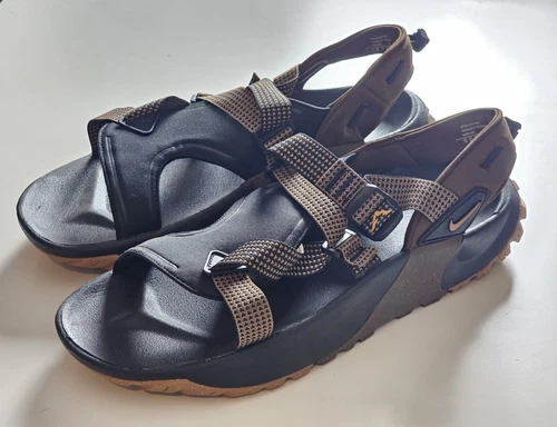 Sandali Nike Oneonta neri gomma marrone medio uomo taglia 13