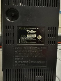 GCE Vectrex HP 3000 Home Console Black Component RCA 1982 Video Game System