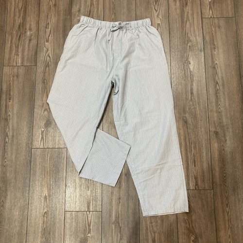 State O Maine Cotton Gray Check Drawstring Lounge Pants Pajama Bottoms Size XL