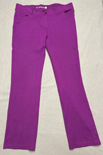 Betabrand Women's Size XL Petite Straight Leg Dress Yoga Pants Purple