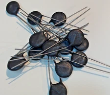 Lot of 49 NTC Inrush Current Limiter Thermistors ~6Ω R25 – 15mm Radial – NOS