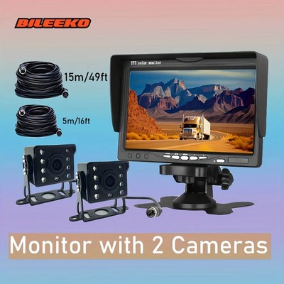 7'' TFT Color LCD Car Rear View Camera Monitor Support Rotating Screen 800*480*