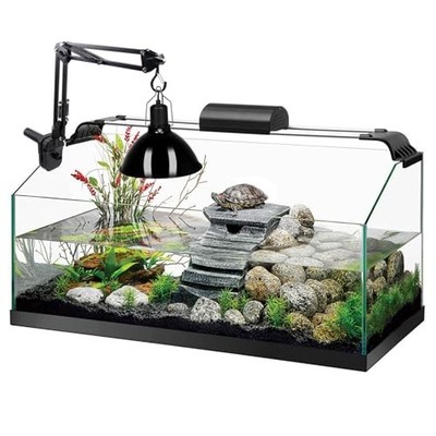 Reptile Heat Lamp Stand Clip-Type, Adjustable 360° Swing Arm for Fish Tank