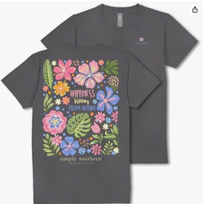 Simply Southern- WOMEN'S-Happiness Blooms from Within - Flowers-GREAT DEAL  