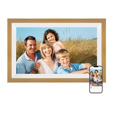 Cadre Photo Numérique 15.6 Pouces, WiFi intégré en mémoire de 32 Go