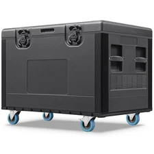 Large ATA Road Case W/ Wheel Stackable Flight Case Waterproof Cable Trunk For DJ