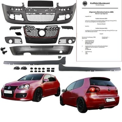BODYKIT Stoßstange Schweller + Zubehör passt für VW Golf 5 GTI Edition 30 Umbau