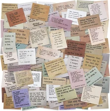 120Pcs Motivational Quotes Stickers Inspirational Vintage Journaling Stickers Re