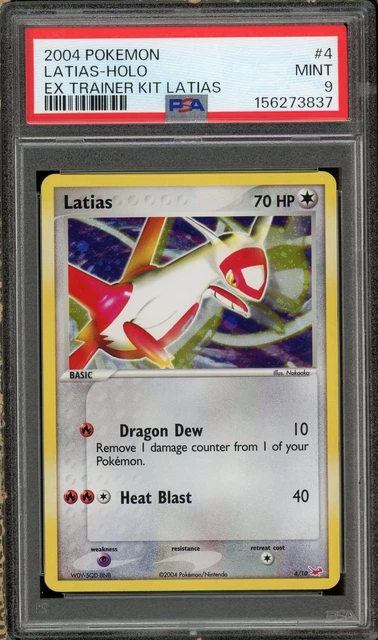 2004 POKEMON EX TRAINER KIT LATIAS #4 LATIAS-HOLO PSA 9