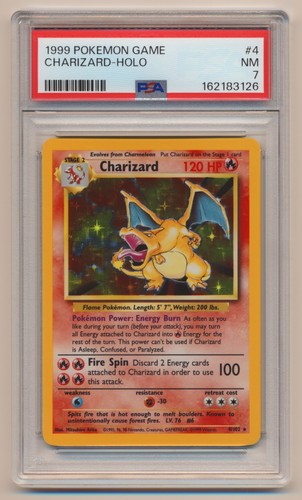 Charizard graded PSA 7 for sale on eBay