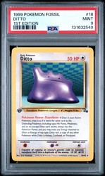 Pokémon Fossil 1st Edition Ditto 18/62 Non-Holo Rare
