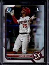 2022 Bowman Draft Elijah Green Chrome Refractor 1st Prospect #BDC-23a Nationals