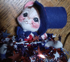 VINTAGE 6" Annalee Patriot Mouse~1997 ~Red/White/Blue Outfit~Very cute! — photo 2