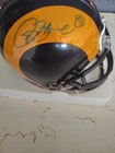 Isaac Bruce Autographed TB St. Louis Rams(1981-1999) Mini Helmet.
