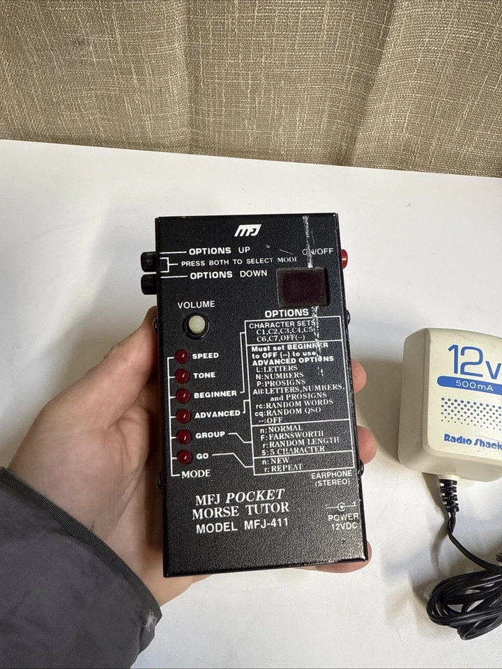 Tutor MFJ-411 Pocket Morse CW funcionando Foto 2 de 4