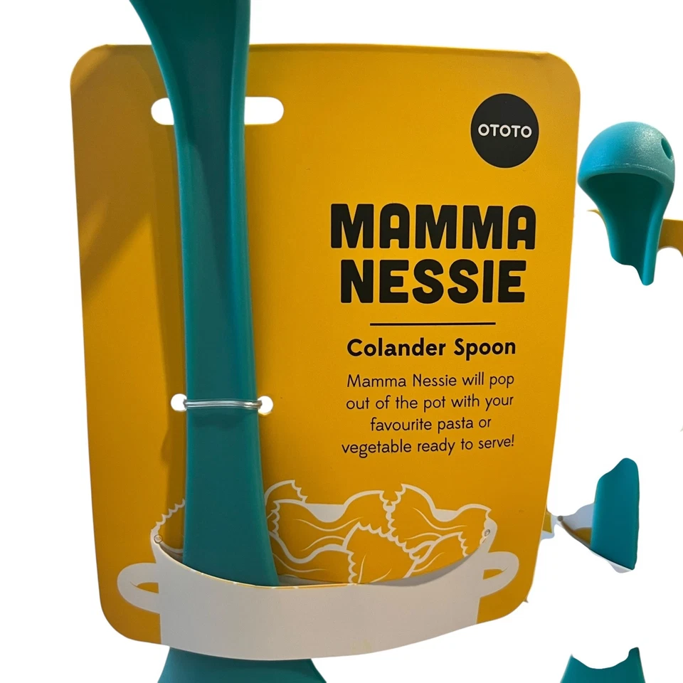 2 PC. Set of OTOTO Mama Nessie Colander Spoon & Nessie Ladle Teal NEW! - Image 4 of 4