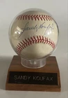 SANDY KOUFAX AUTOGRAPHED SINGLE SIGNED ONL BASEBALL JSA LETTER OF AUTHENTICITY