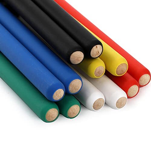 12 Pairs Drum Sticks with Non-Slip Rubber Handle Classic 5A Maple Wood Tip Drum - Picture 4 of 4