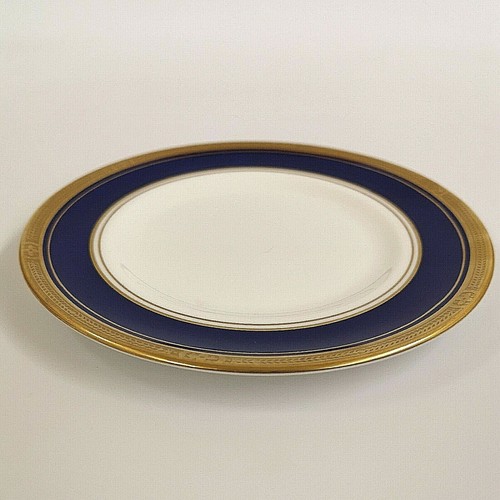 Royal Worcester Empire Blue Small Side Plate 6 Inches Cobalt and Gilt Vintage - Picture 4 of 6
