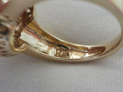 Laura Ramsey 14K Yellow Gold Ruby Diamond Ring - 5.22 gms, Sz 6.25, 1.14 ctw - Picture 7 of 11