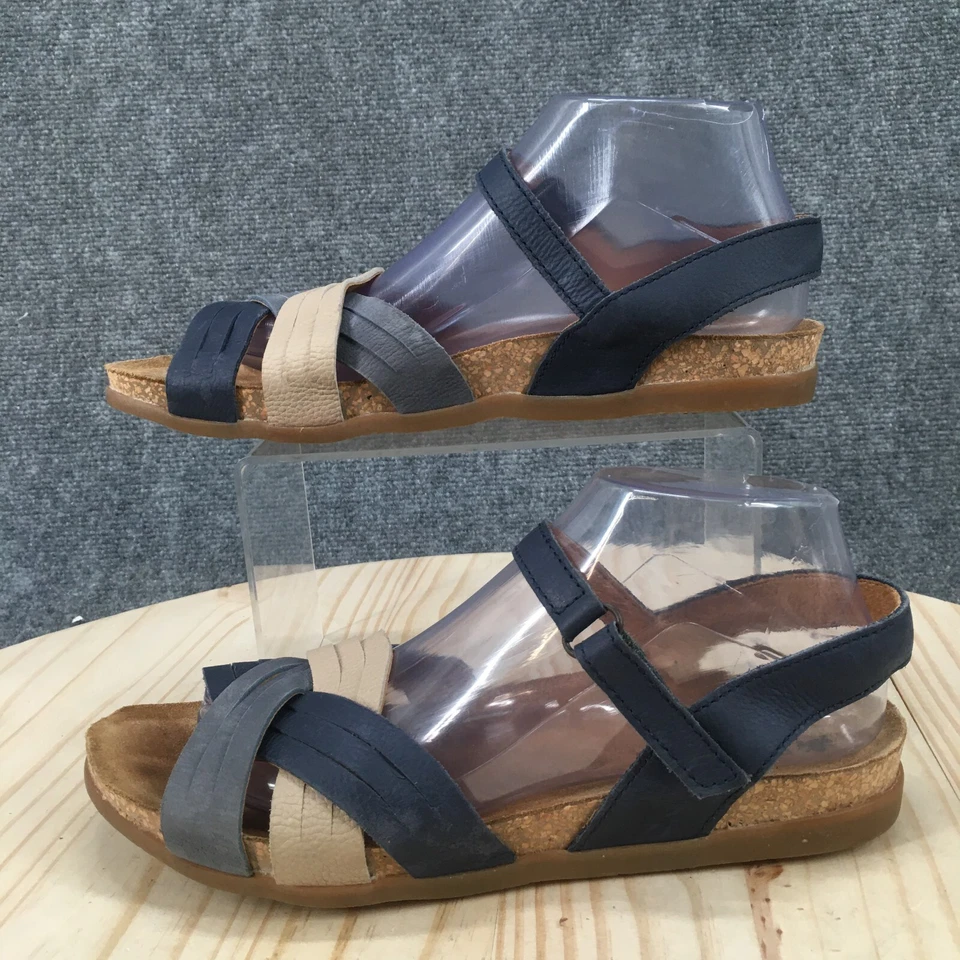 Босоножки женские El Naturalista 40 Zumaia с ремешком синие повседневные туфли на плоской подошве комфортные 5242 - Изображение 2 из 4