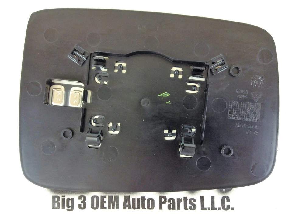 Dodge Ram 2009-2019 lado del conductor eléctrico térmico plegable espejo retrovisor vidrio nuevo OEM Foto 3 de 4