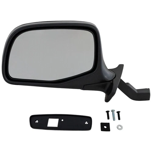 New LH Driver Side Manual Mirror Manual Folding Chrome Fits 1992-1997 Ford F-250