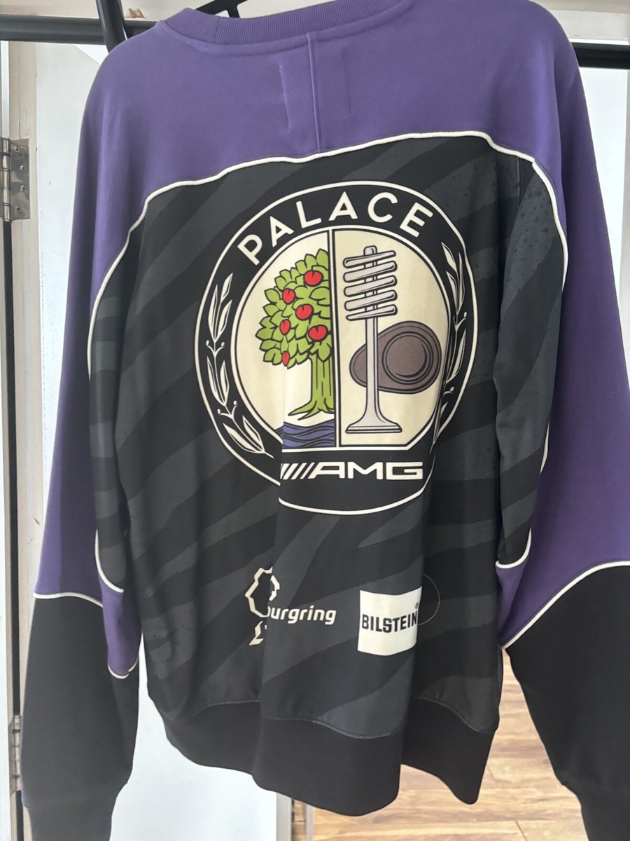 Palace x AMG Technical Crew Sweatshirt | Black | Size L Palace x AMG Technical Crew Sweatshirt | Black | Size L