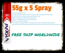 VOLINI MAXX SPRAY FOR KNEE, MUSCLE,JOINT, NECK & LOW BACK PAIN (5 X 55g)EXP 2025