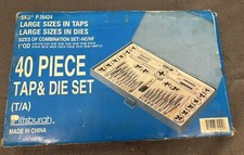 40 Piece Tap Die Set Large Sizes In Taps Pre Owned