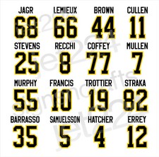 Pittsburgh Penguins STICKER DECAL 90s Lemieux Jagr Coffey Stevens Recchi Francis