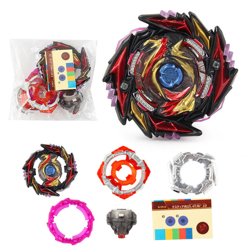 Beyblade Burst Starter Set Toy Bay Blade Spinning Top Kids Launcher Grip  Gifts 