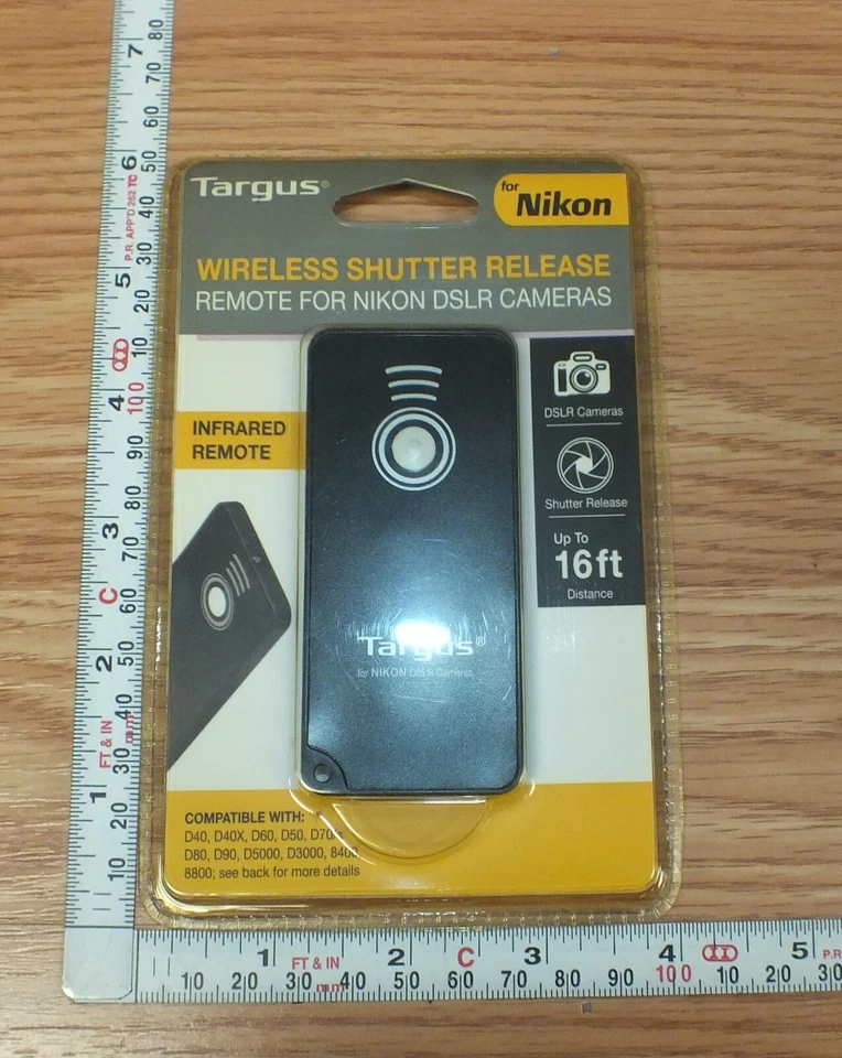 Targus Wireless Shutter Release Remote For NIKON DSLR Cameras Up to 16ft **NEW** - Image 4 of 4